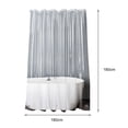 thumbnail image 3 of vnanda Durable Plastic Shower Curtain Waterproof Clear Shower Curtain Liner with Rustproof Grommets Durable Quick-drying Plastic Liner for Bathroom, 3 of 8