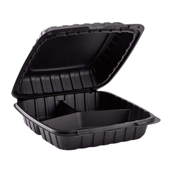 38oz Rectangular Black Container with Lid - 50 sets – Zakarin Paper Goods &  Garden Center