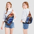thumbnail image 2 of Astronomy Sling Backpack - Detailed Solar System Design Shoulder Bag, Compact Pack for Essential Carry & Daily Use, 2 of 4