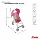 thumbnail image 5 of Carriola de Baston D´Bebe Zoo Rosa, 5 of 5