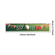 LUUFILx Green Black Triangular Pennant Banner Golf Themed Decorations for Golf Tournaments Golf Parties Golfing Events Golf Club Gatherings Golf Themed Celebrations