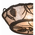 thumbnail image 3 of Meyda Tiffany 186234 Whispering Pines 2 Light 6-1/4" Tall Semi-Flush Ceiling Fixture -, 3 of 7