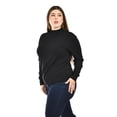 thumbnail image 2 of Blusa tejida de cuello alto Tallas Extras, 0248 (Negro) negro 40, 2 of 6
