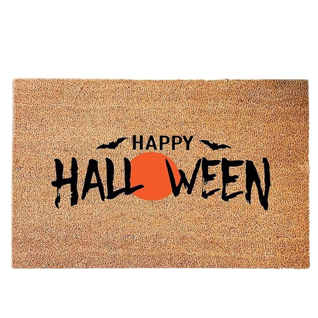 MesaSe Halloween Home Door Mat Non-Slip Welcome Mats Pad Soft Area Rug Print Carpet Front Door Decoration
