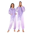 thumbnail image 3 of IAUYY Unisex Adult Onesie Pajamas Ultra-Soft Crystal-Soft Fabric, Halloween Adult Onesie Pajamas Adults,With a Zipper Plus Size Onesie Pajamas, Soft Purple, 3 of 7