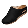 thumbnail image 1 of Clogs for Women with Rubber Sole And Distressed Faux Upper, Mule Slippers, 1 Pc, 1 of 9
