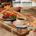 thumbnail image 4 of Garselay Tablas para Picar Cocina, 1 Pieza Tabla de Madera para Picar Cutting Board, Con Pies Antideslizantes y Canal de Drenaje, Disponible a Doble Cara Duradera y Resistente engrosado 38 x 28 x 3 cm, 4 of 8