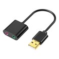 thumbnail image 1 of Plugs And Play USB External Sound Card Aluminum Alloy 3.5mm Sound Interfaces Adapter For PC Laptop, 1 of 4