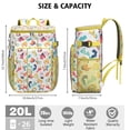 thumbnail image 5 of Romantic Spots Pattern Insulated Backpack Cooler - 20L Soft Cooler Bag for Travel, Work & Outdoor Activities, Lightweight Design, 5 of 5