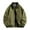 Army Green, variant on Xzbqbs Mens Workwear Jackets Full Zip Up Lightweight Outdoor Lapel Jacket Casual Windbreaker Color Block Flight Jacket with Pocket