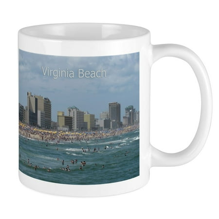 

CafePress - Virginia Beach Beachfront Mug - Ceramic Coffee Tea Novelty Mug Cup 11 oz