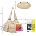 thumbnail image 2 of Angel Kiss for Women Large capacity Vegan Leather wallet and Handbags Crossbody Purses Multi pocket shoulder bag, 2 of 5