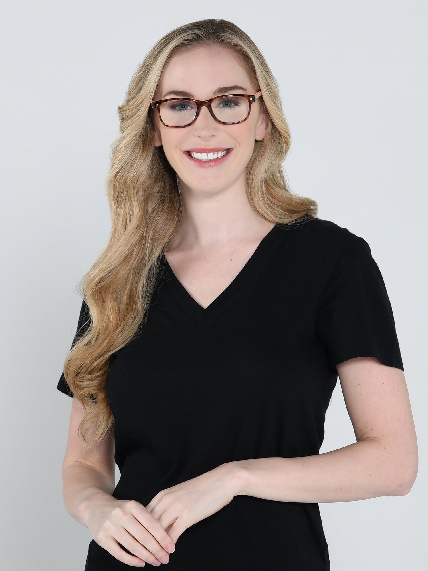Foster Grant Purple Square Reading Glasses