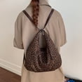 thumbnail image 3 of HUISZJ Faux Suede Crescent Crossbody Bag, Adjustable Shoulder Strap Crossbody, Faux Suede Underarm Bag for Women Travel Work (Coffee), 3 of 8