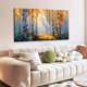 thumbnail image 3 of Pintura paisajística artesanal con texturas y luz dorada del sol, ideal para decorar salas de estar, dormitorios, baños y oficinas domésticas con un ambiente natural sereno., 3 of 7