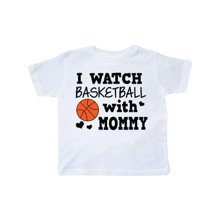 

Inktastic I Watch Basketball with Mommy Gift Toddler Boy Girl T-Shirt