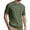 Green, variant on Mens Summer Shirts , Mens Clothes , Men's Summer Short Sleeve T-Shirt Classic Striped Crew Neck Breathable Slub Knit Casual Tee Top