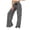 Black -AT20, variant on Dwellite Womens Plus Size Wide Leg Pants Elastic High Waist Striped Casual Palazzo Pants Lounge Trouser with Pockets Black M