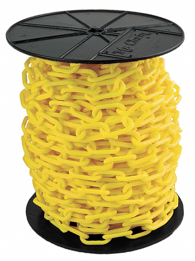 Mr. Chain Plastic Chain,11/2In x 200 ft.,Yellow 30102