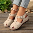 thumbnail image 3 of Rokment Orthopedic Wedges Fisherman Walking Sandals for Women 2026 Beach Summer Comfortable Fashion Casual Leather Arch Support Platform Gladiator Dress Sandal D Size 6, 3 of 8