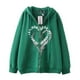 thumbnail image 5 of Sudadera con capucha oscura de hip-hop gótico Harajuku Y2k con estampado de letras y cremallera para hombres y mujeres, chaqueta Harajuku, sudadera, 5 of 5