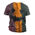 thumbnail image 4 of Men's Halloween Skull Patchwork Graphic T-Shirt Crew Neck Short Sleeve Casual Streetwear Top, 4 of 6