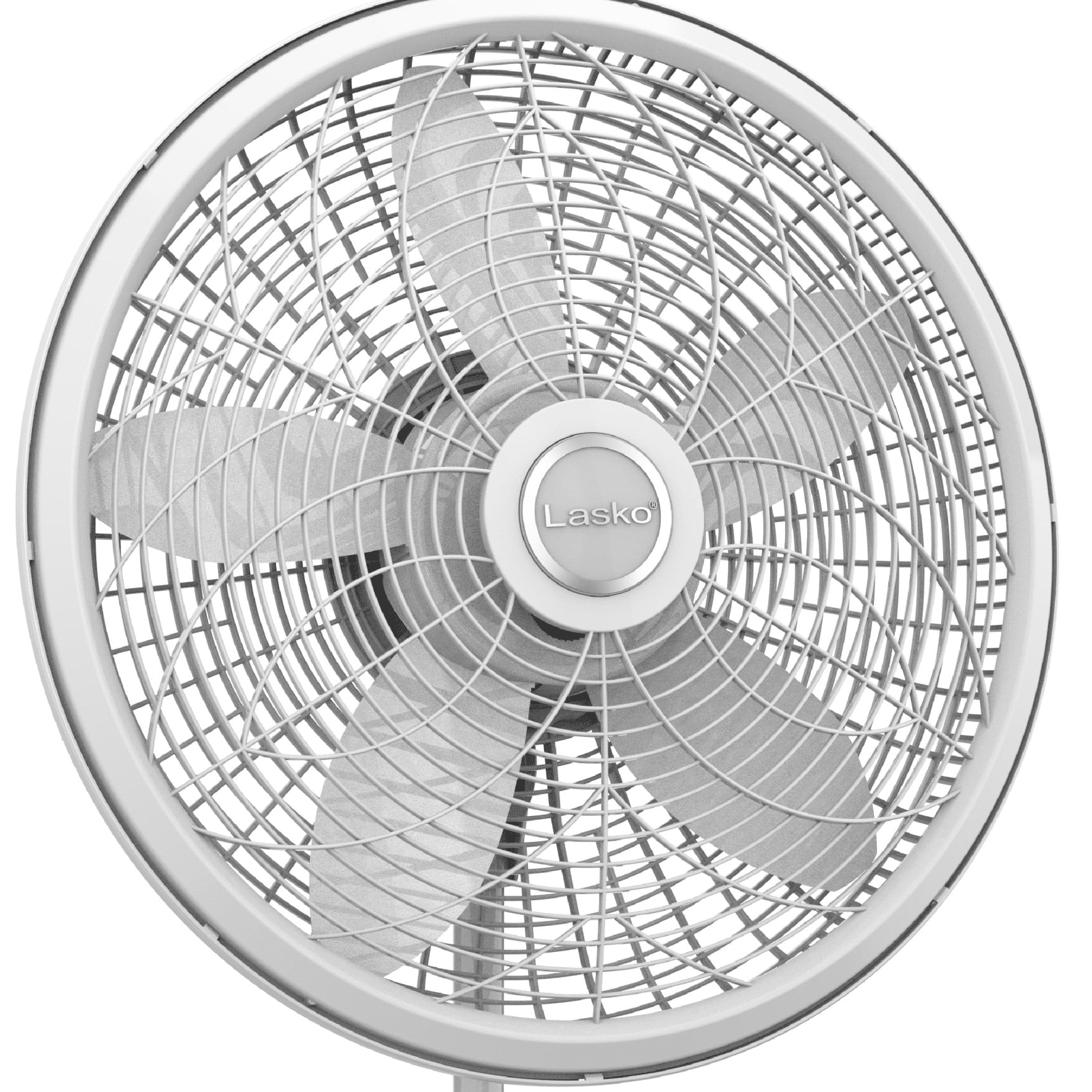 Lasko 18 Oscillating 3-Speed Elegance u0026 Performance Pedestal Fan, 1820,  White - Walmart.com