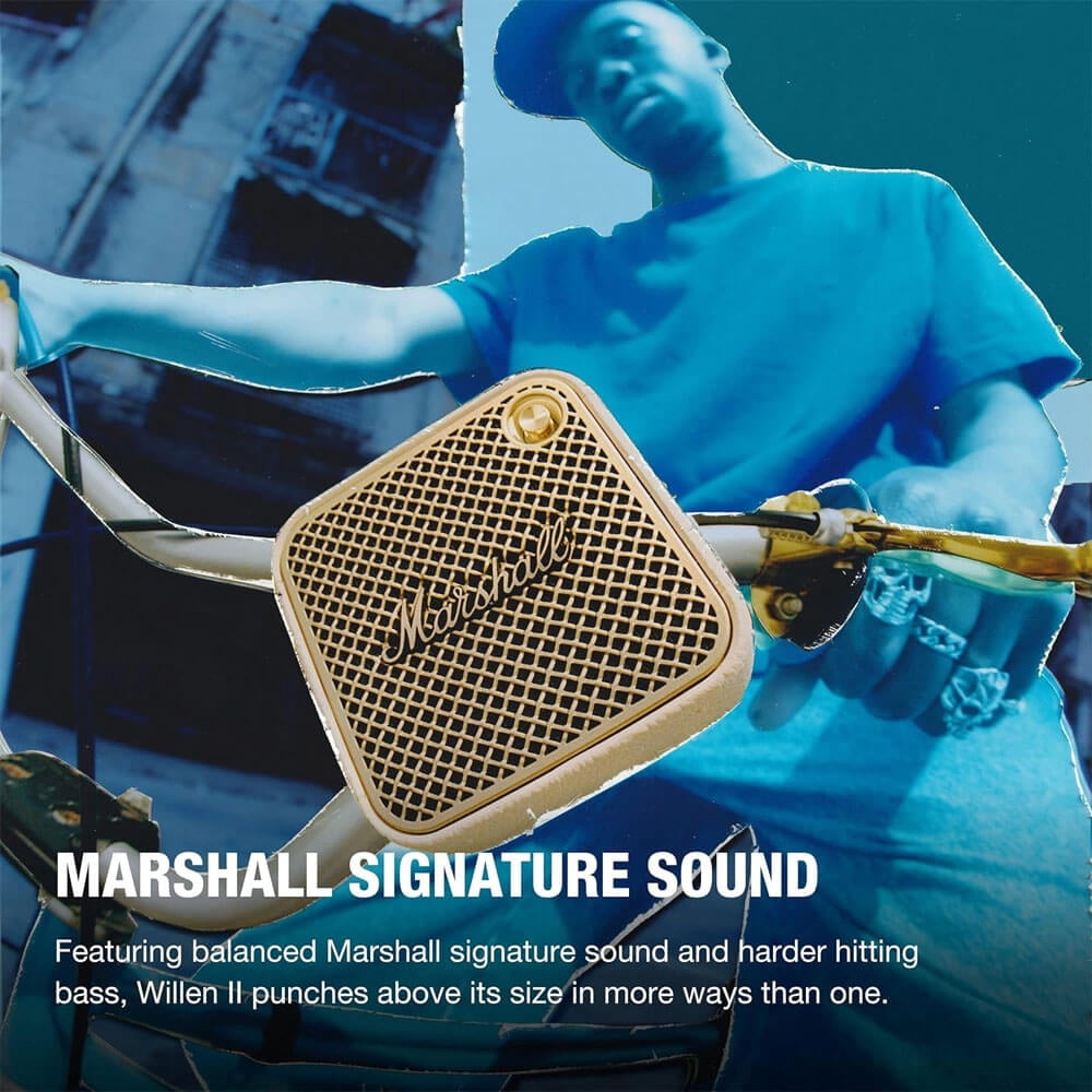 Marshall WILLEN2BTCR Willen II Portable Bluetooth Speaker - Cream