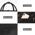thumbnail image 7 of Mosiso Laptop Tote Bag for Women, 15-15.6 inch PU Leather Shoulder Bag Convertible Backpack, Casual Travel Handbag Office Work Computer Briefcase, Black, 7 of 7