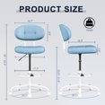 thumbnail image 6 of Misolant Tall Office Chair for Standing Desk, Drafting Chair with Foot Ring, PU Leather Recline High Office Tall Desk Chair with Adjustable Lumbar Support, 6 of 7