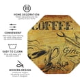 thumbnail image 4 of Balery 6 Pcs Coffee Vintageleather Coasters Set, Drink Table Cup Coasters For Living Room Kitchen Coffee Decor, 4 of 9