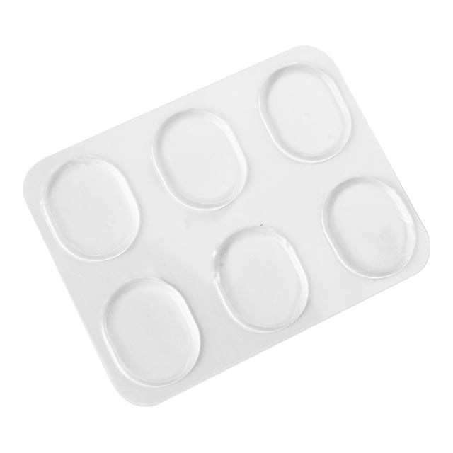 Silenciador de tambor de silicona, amortiguador de tambor de 6 piezas Amortiguador de tambor transparente Amortiguador de tambor ovalado Rendimiento probado