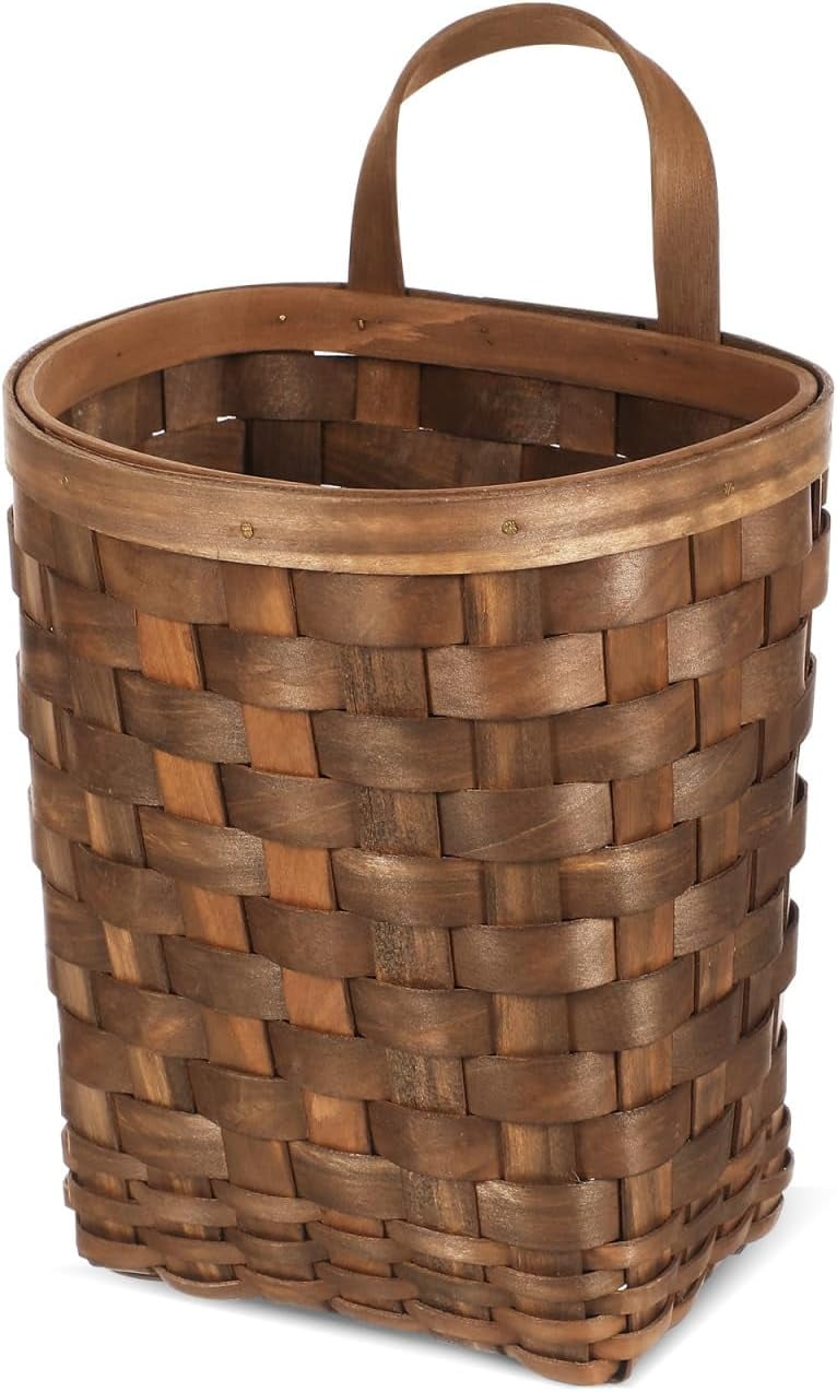 tobacco basket walmart HomeMagic Handcrafted Rustic Round Tobacco Basket for Wall, Room, or  Farmhouse Home Decor, 15.5