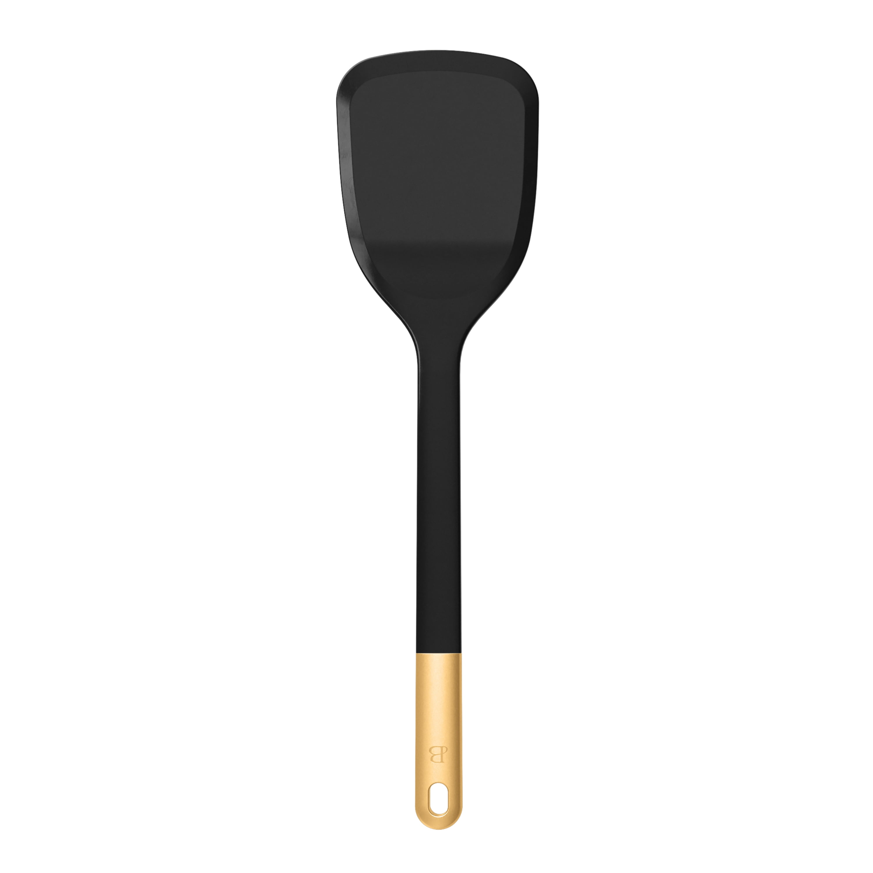 Beautiful 6-Piece Silicone Kitchen Utensil Tool Set with Rotating Rack, Black Sesame by Drew Barrymore