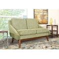 thumbnail image 2 of Office Star Products Davenport Loveseat in Olive Fabric with Coffee Legs K/D, 2 of 6