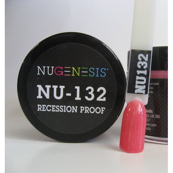NUGENESIS Nail Color Dip Dipping Powder 1oz/jar - NU132 Recession Proof