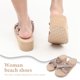 thumbnail image 3 of unbranded 1Par Beige De Imitación Paja Para Mujer Estilo Casual Práctico Y Moderno Para Exteriores, 3 of 7