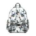 thumbnail image 3 of Delicate Butterfly Sketch Backpack Hand-Drawn Butterfly and Flower Print with Abstract Nature Theme, 3 of 6