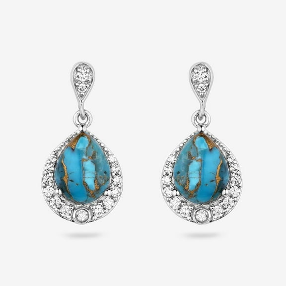 Montana Silversmiths Blue Rivers Turquoise Earrings