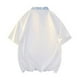 thumbnail image 3 of Camiseta de Manga Corta de Cuello Redondo de Color Sólido para Hombre, Blusa de Moda Casual Suelta para la Primavera Y el Verano, 3 of 6