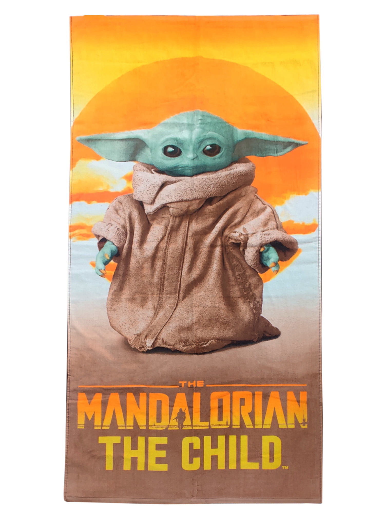 Star Wars The Mandalorian Woke Up Like This Kids Large Bath//Pool//Beach Towel Super Soft /& Absorbent Fade Resistant Cotton Official Star Wars Product Features Baby Yoda Measures 34 x 64 inches