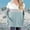 Light Blue, variant on HOMBOM Womens Light Blue T-Shirts V-Neck Long Sleeve Colorblock Tops with Pocket for Ladies Trendy