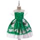 thumbnail image 1 of Vestido infantil Ropa navideña Mono estampado para niña Vestido de princesa, 1 of 6