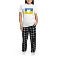 thumbnail image 5 of CafePress - Ukraine Heart Pajamas - Women's Short Sleeve Print T-Shirt and Pants Light Cotton Pajama Set, 5 of 7