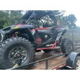 thumbnail image 2 of Kojem LYPS-007-2 Red Steel Side Nerf Bars for UTV Polaris RZR XP 1000, 900 2014 to 2022, 2 of 9