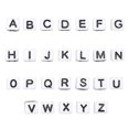 thumbnail image 1 of Bamboohart 100Pcs English Letters Beads DIY Square Beads Children Acrylic Jewelry Accessory, 1 of 10
