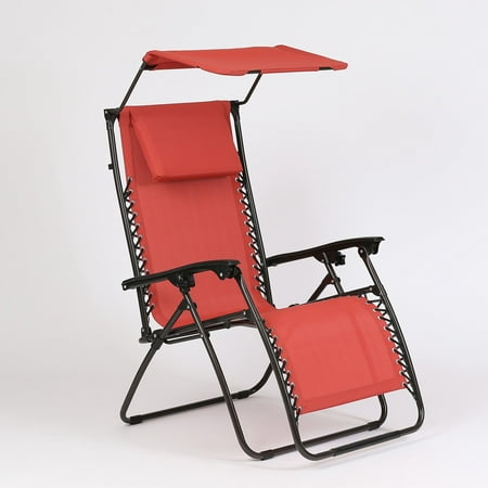 Winsome House Zero Gravity Lounge Chair With Canopy Walmart Com