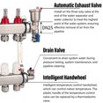 thumbnail image 4 of Floor Heating Manifold, Floor Heating Manifold Set 304 Stainless Steel Intelligent Accurate Flowmeter  For Home, 4 of 8