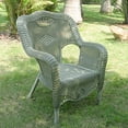 thumbnail image 2 of Riviera Resin Wicker/Aluminum Outdoor Dining Chair - Antique Moss, 2 of 2