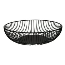 Hemoton Modern Wire Fruit Basket Bowl for Kitchen and Home Table Decor, Metal Storage Organizer